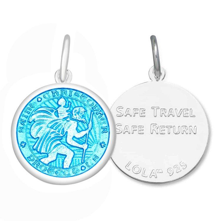 Saint Christopher Pendant- Alpine White