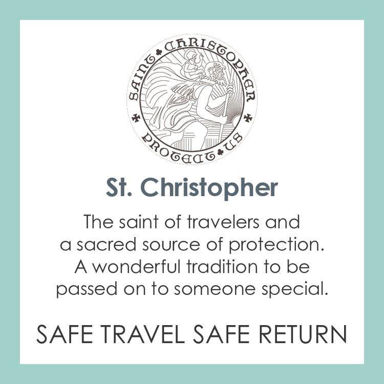 Saint Christopher Pendant- Alpine White