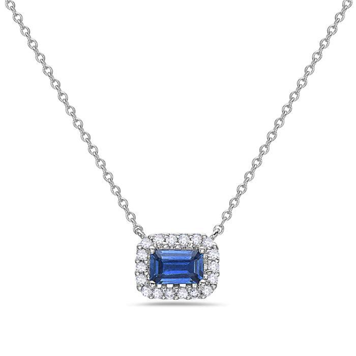 Sapphire Diamond Necklace