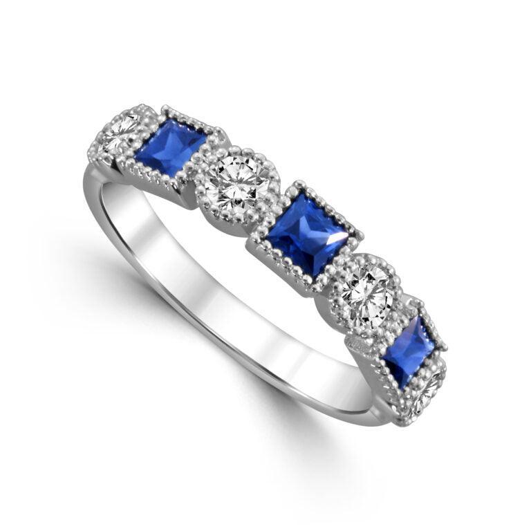 Sapphire Diamond Ring