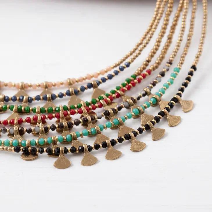 Triangle Drop Color Necklace