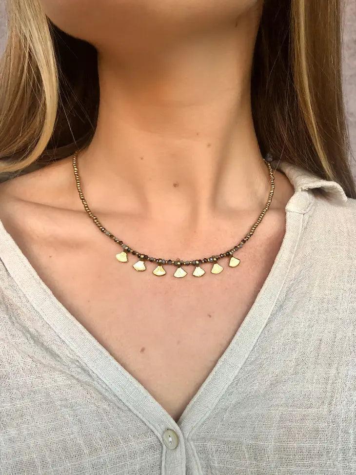 Triangle Drop Color Necklace