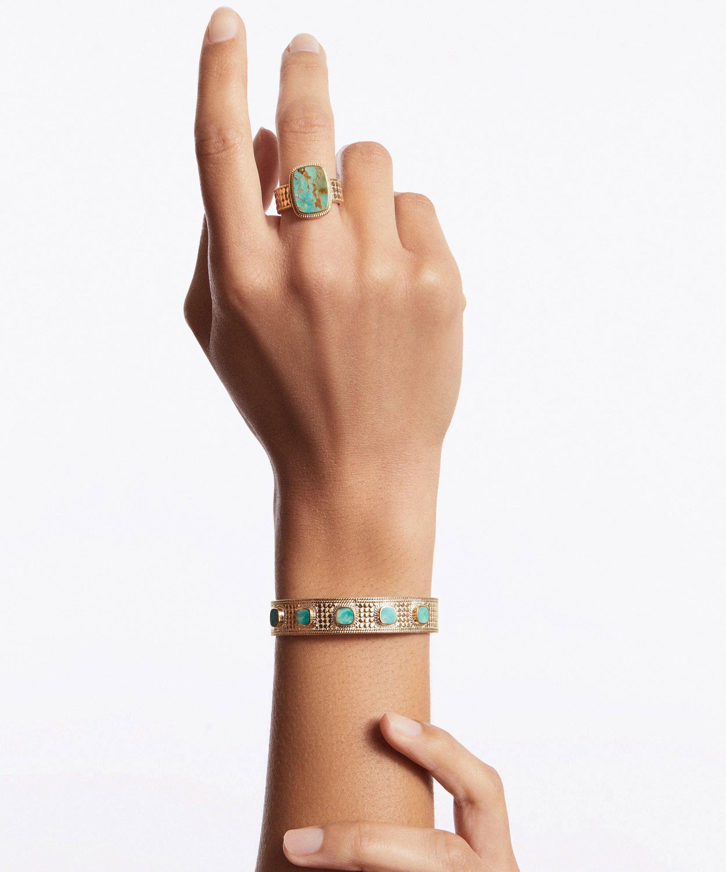 Turquoise Cushion Ring