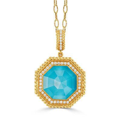 Turquoise Diamond Necklace