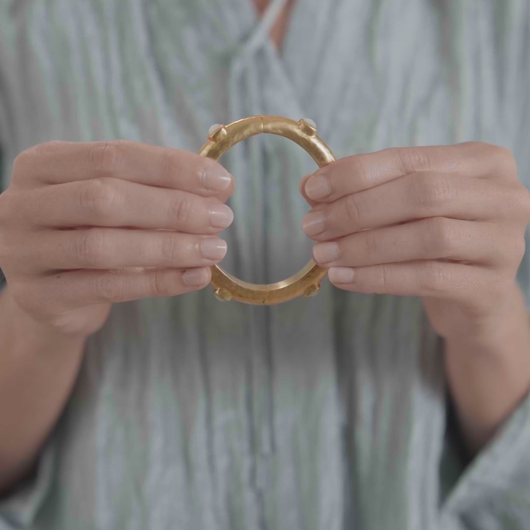 Catalina Stone Hinge Bangle