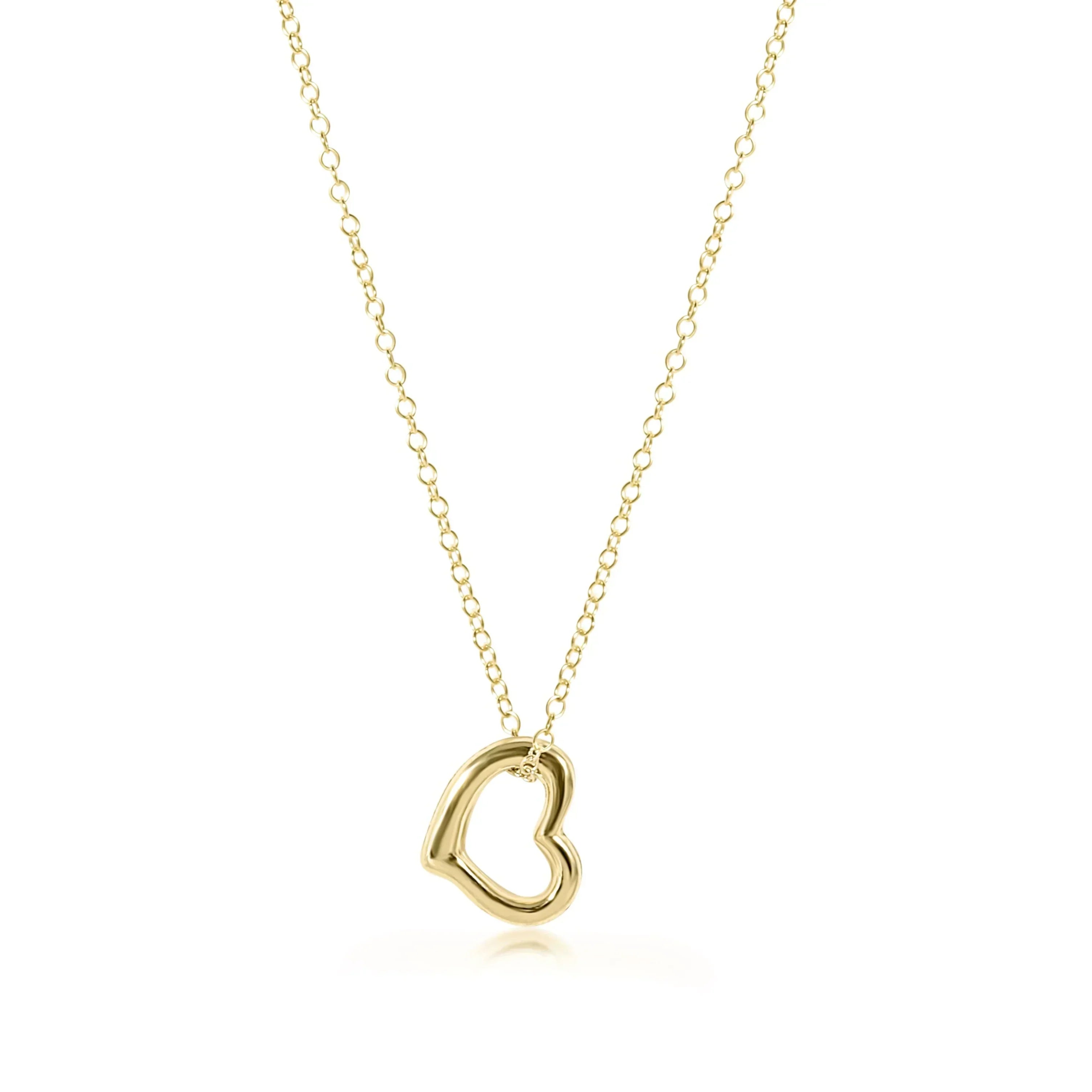 Heart gold filled necklace