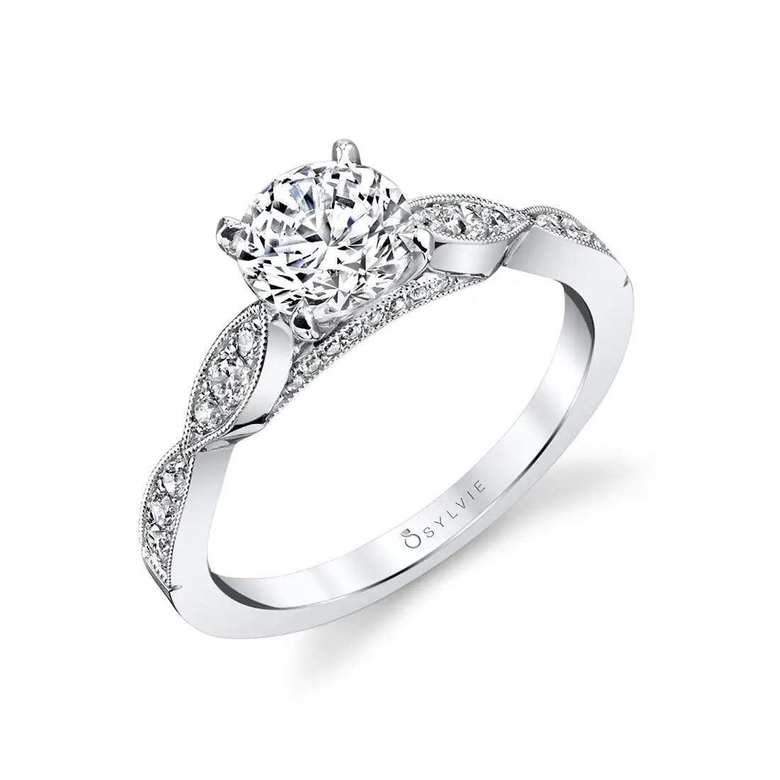 Platinum engagement ring at Water Street Jewelers