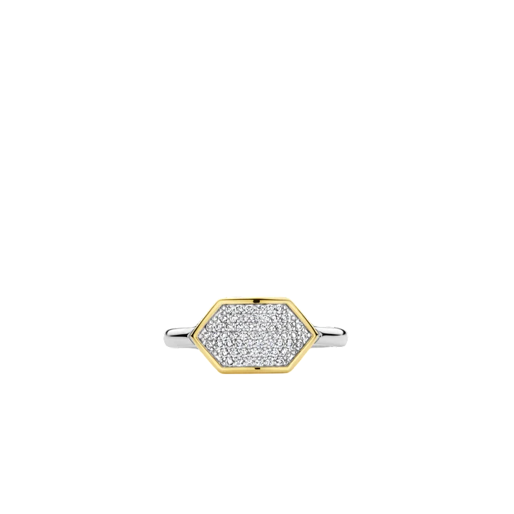 CZ Geometric Ring