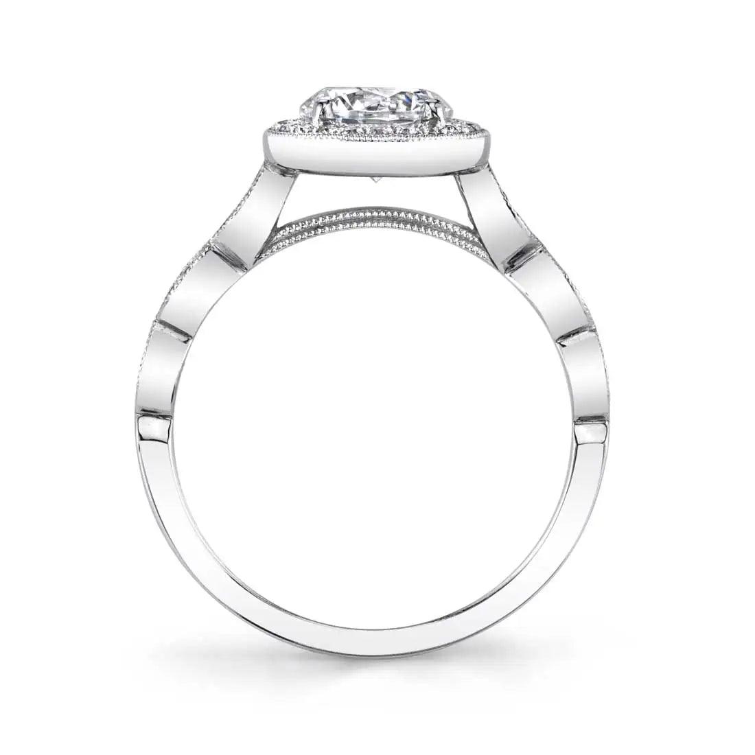 14K Jessa Vintage Inspired  Stackable Engagement Ring