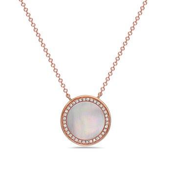 Round Mother of Pearl Necklace