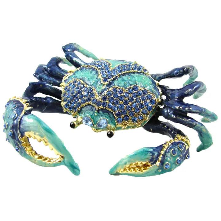 Jeweled Blue Crab Box