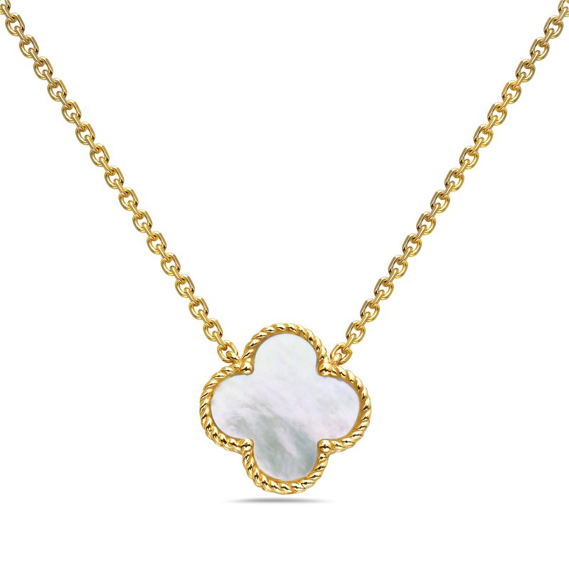 Quatrefoil Mother of Pearl Necklace