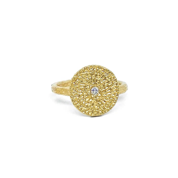 Sun Goddess Mini Diamond Ring