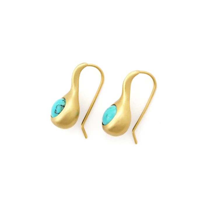 Turquoise Droplet Earrings