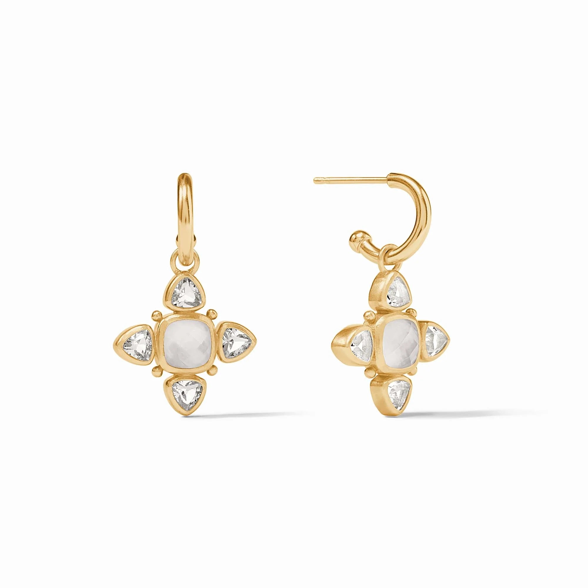 Aquitaine Hoop & Charm Earrings