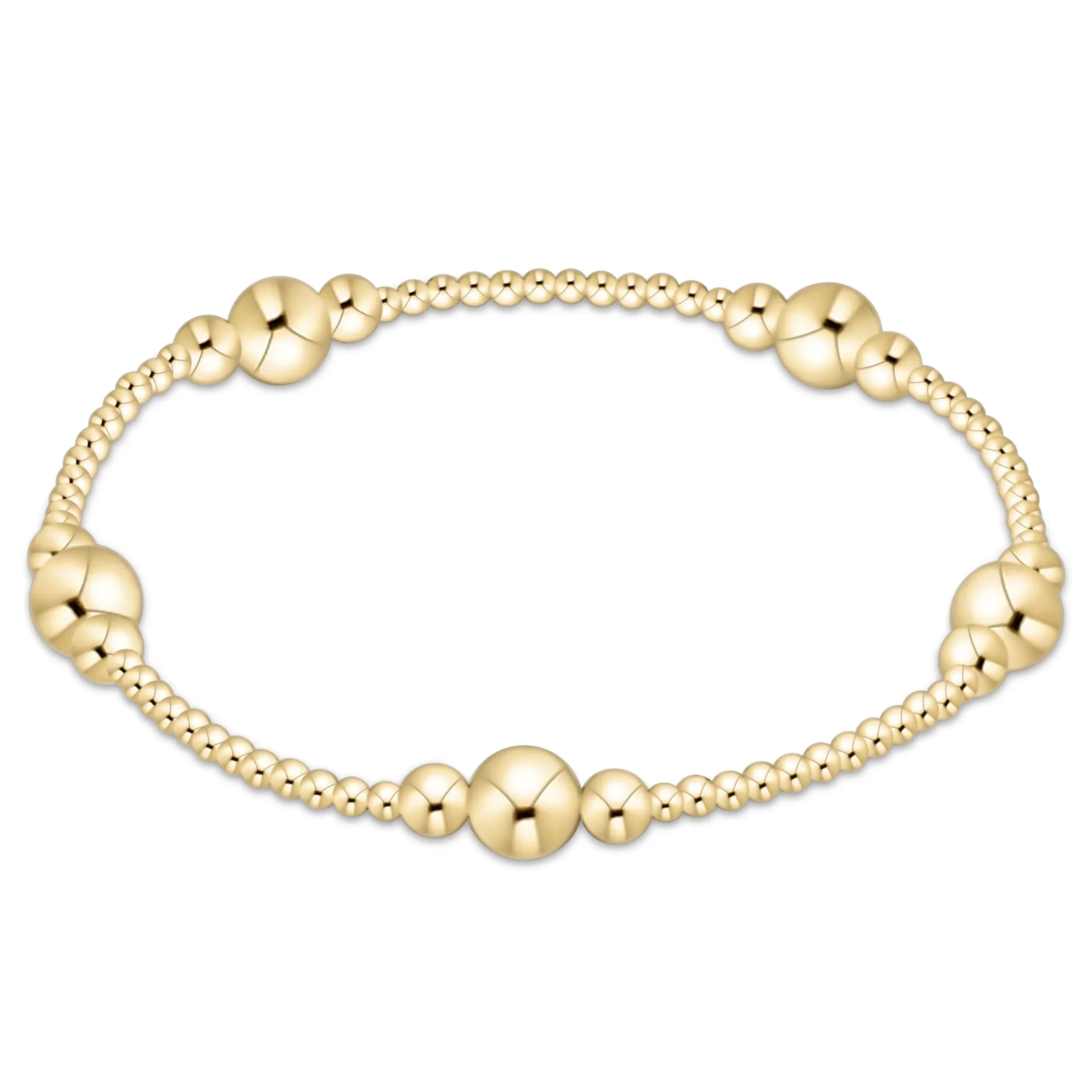 golf filled beaded bracelet