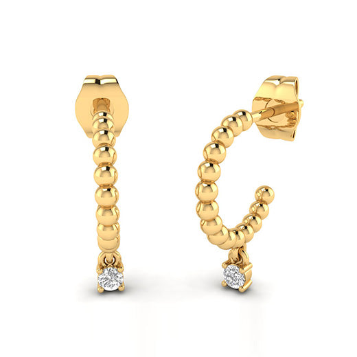 Diamond Hoop Earrings