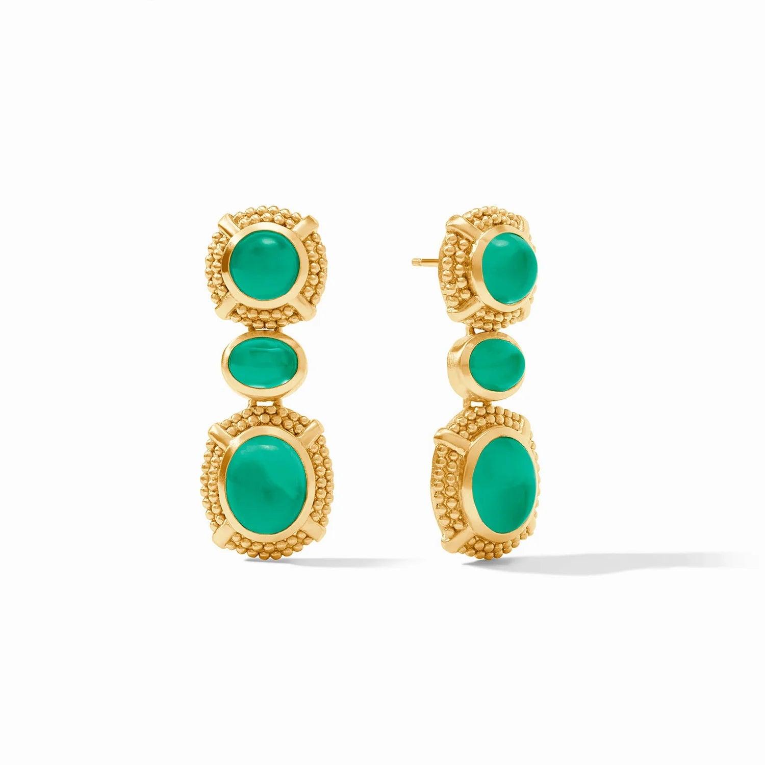 Cabochon Statement Earrings