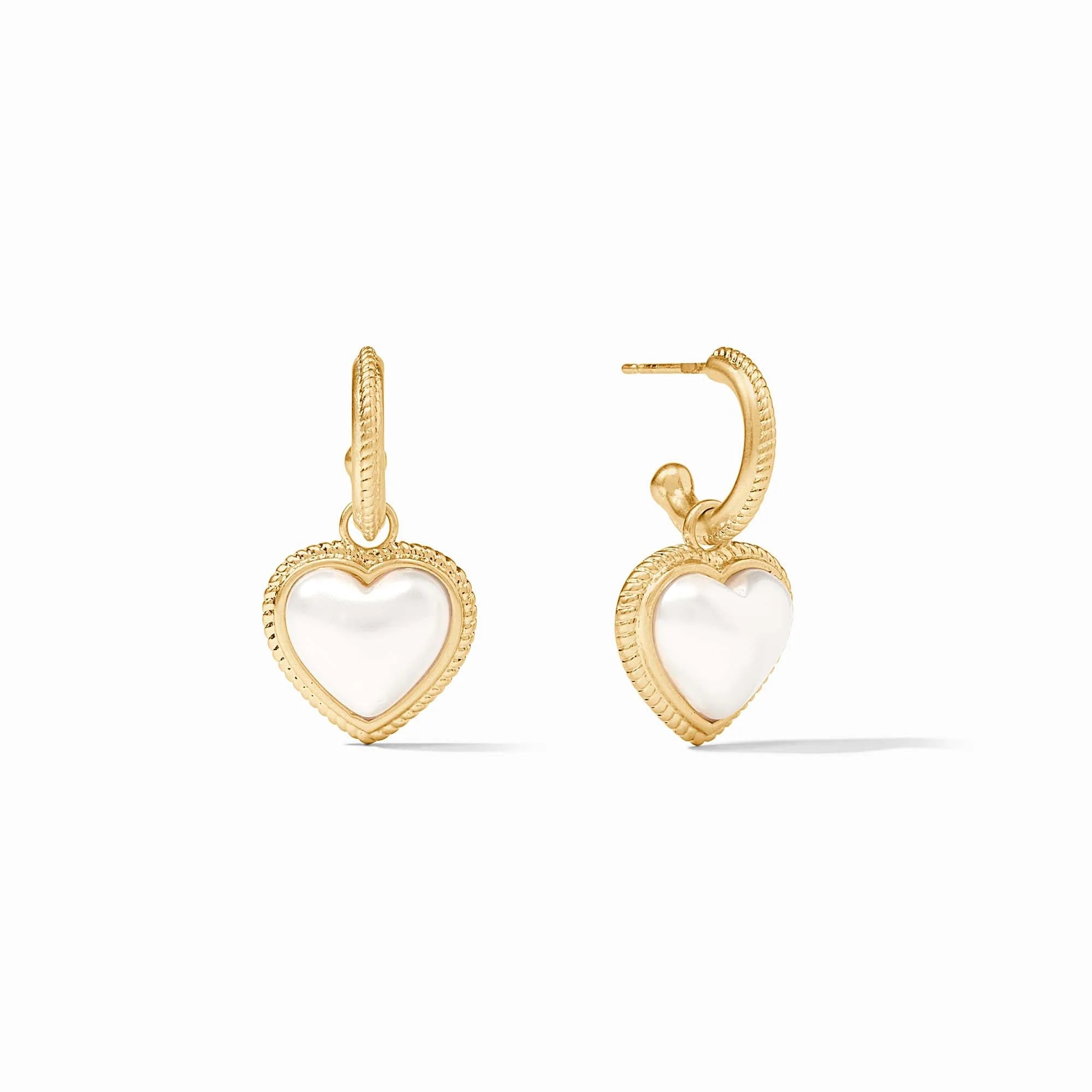 Heart Hoop & Charm Earrings