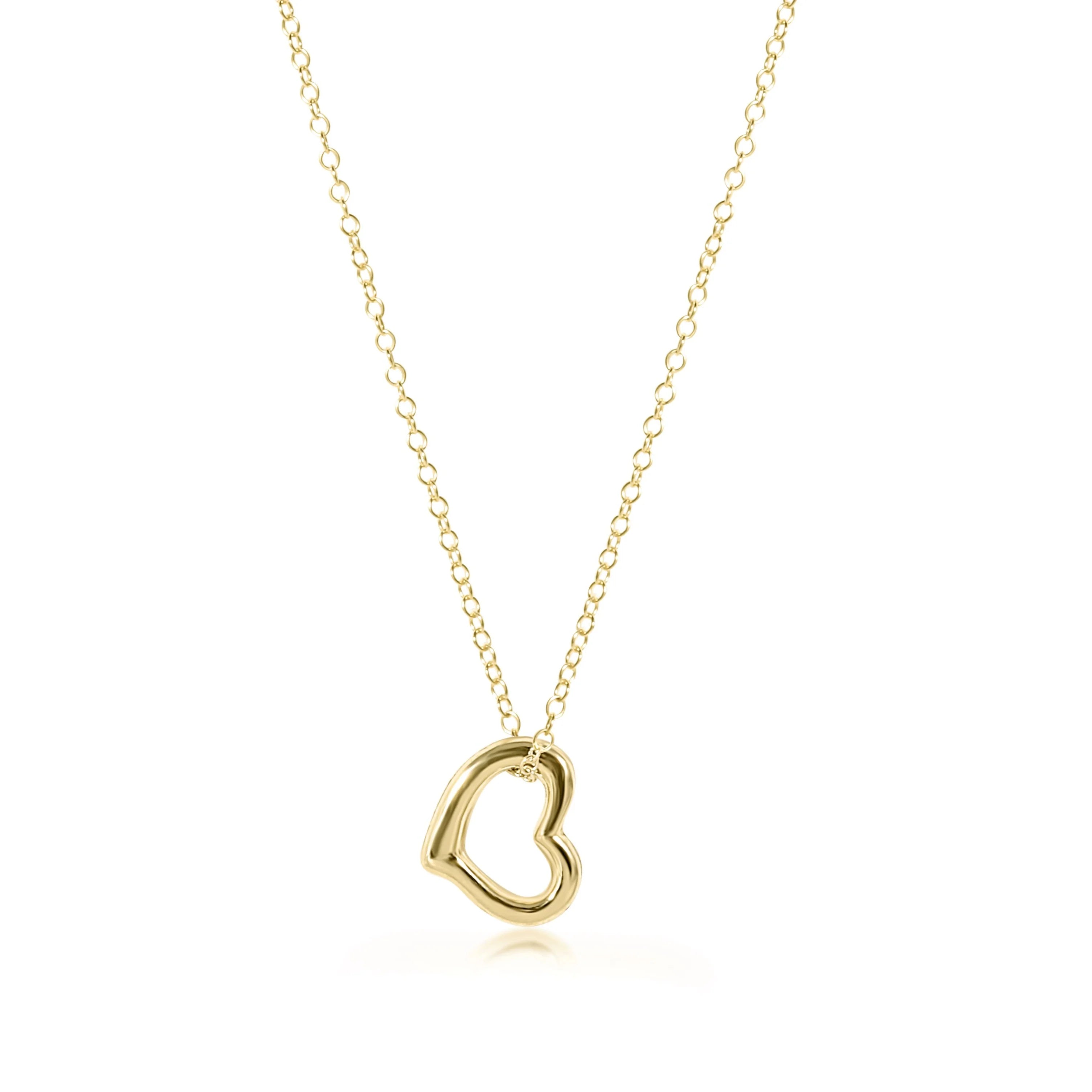 Gold Love Heart Necklace