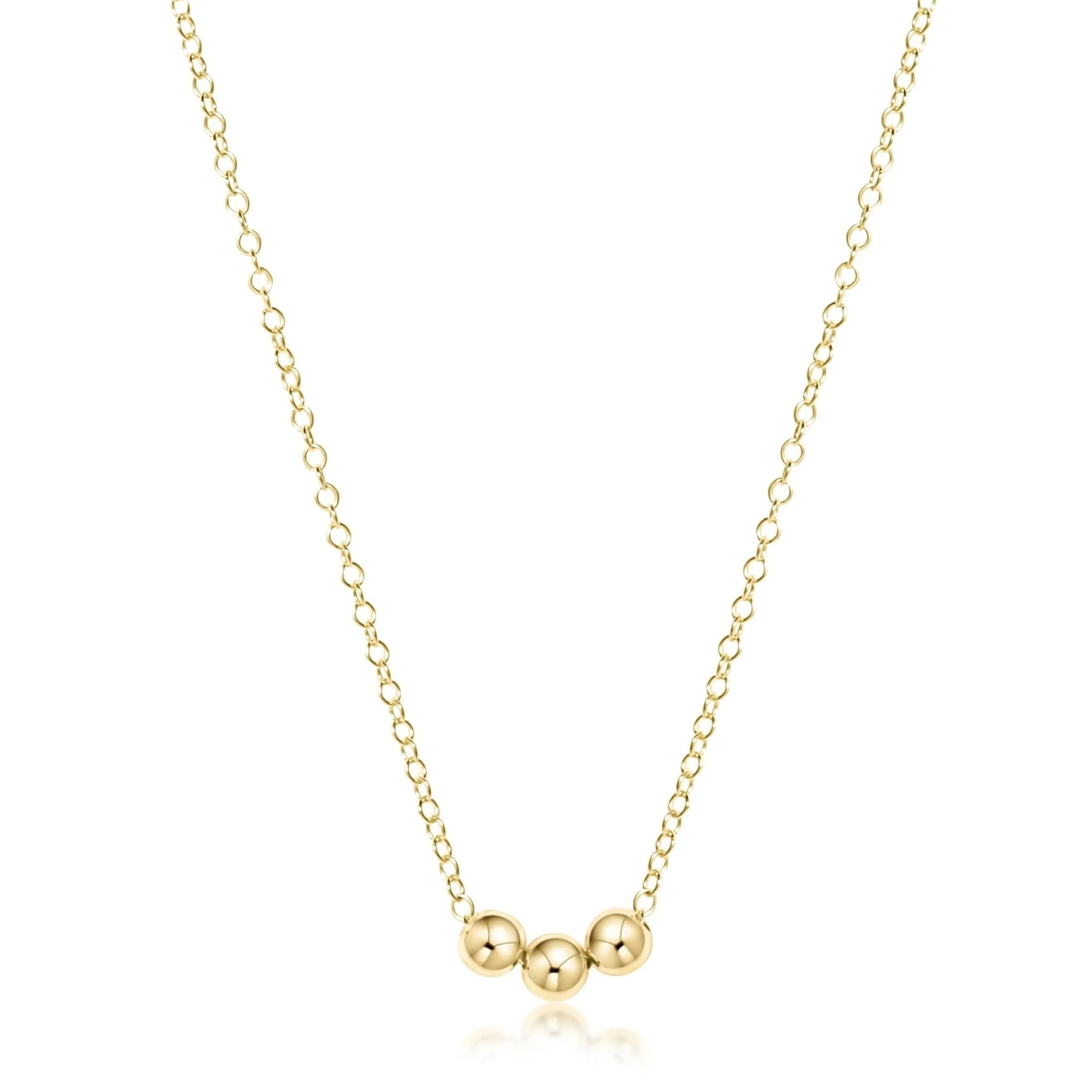 Gold Necklace Beaded