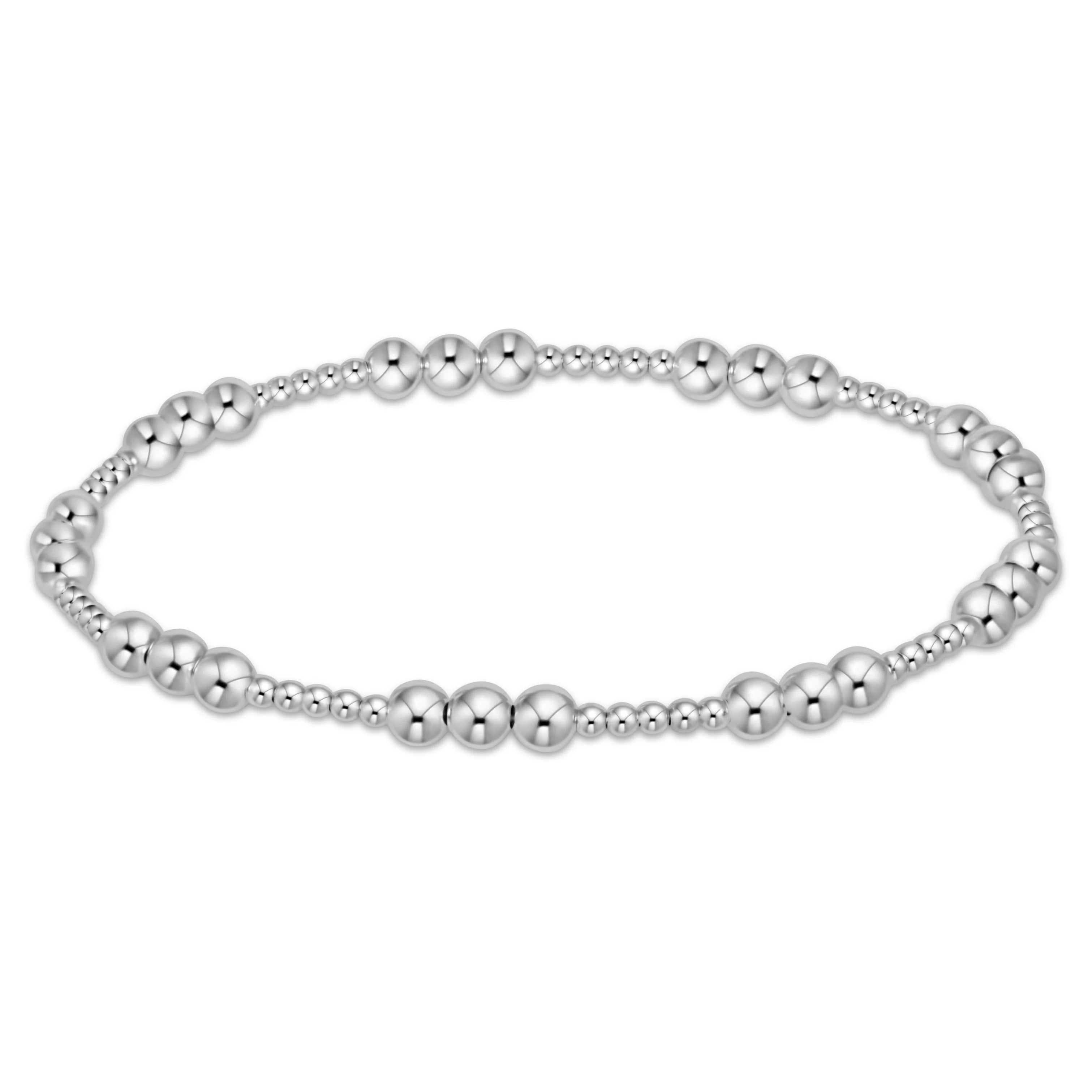 sterling silver beaded bracelet