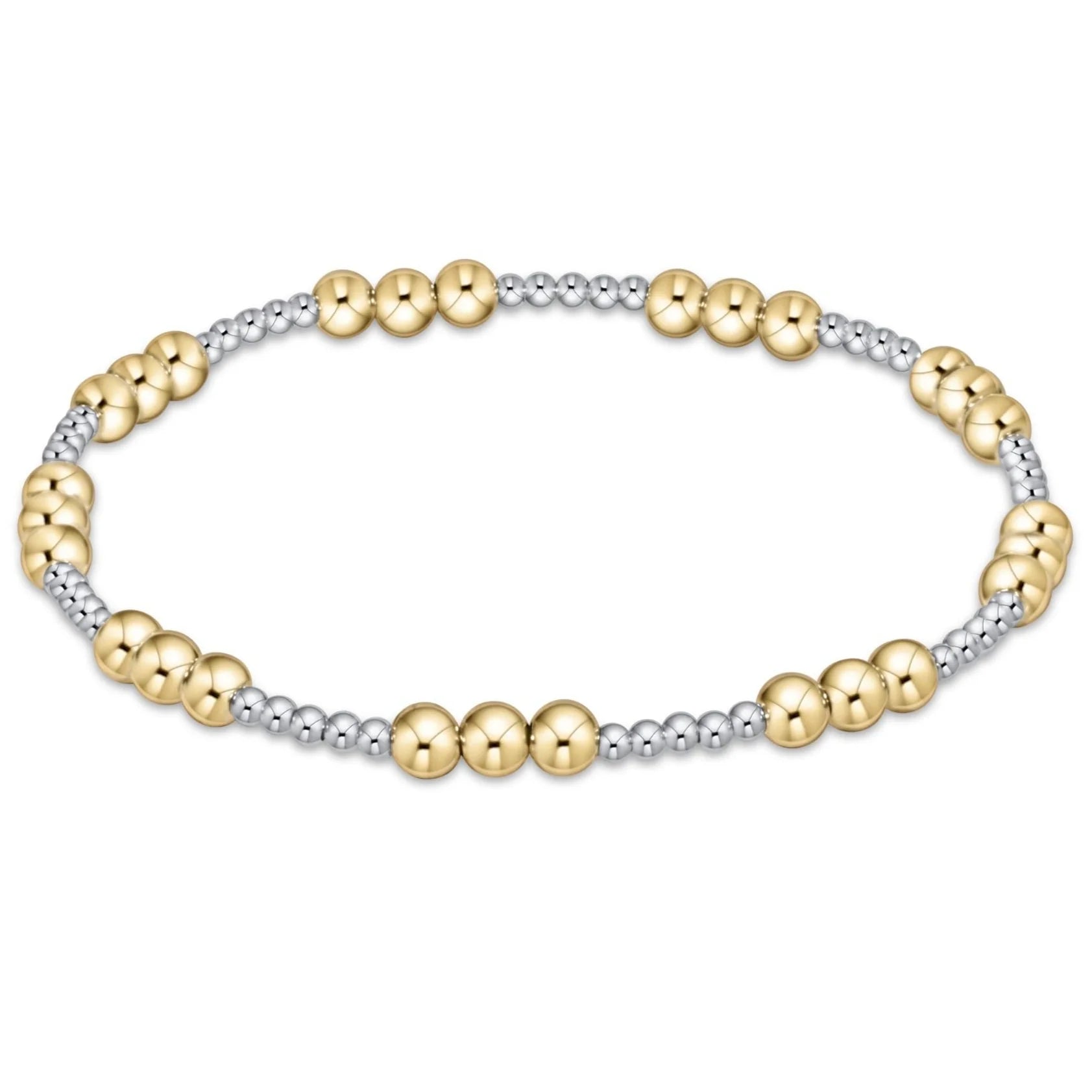 mixed metal beaded bracelet