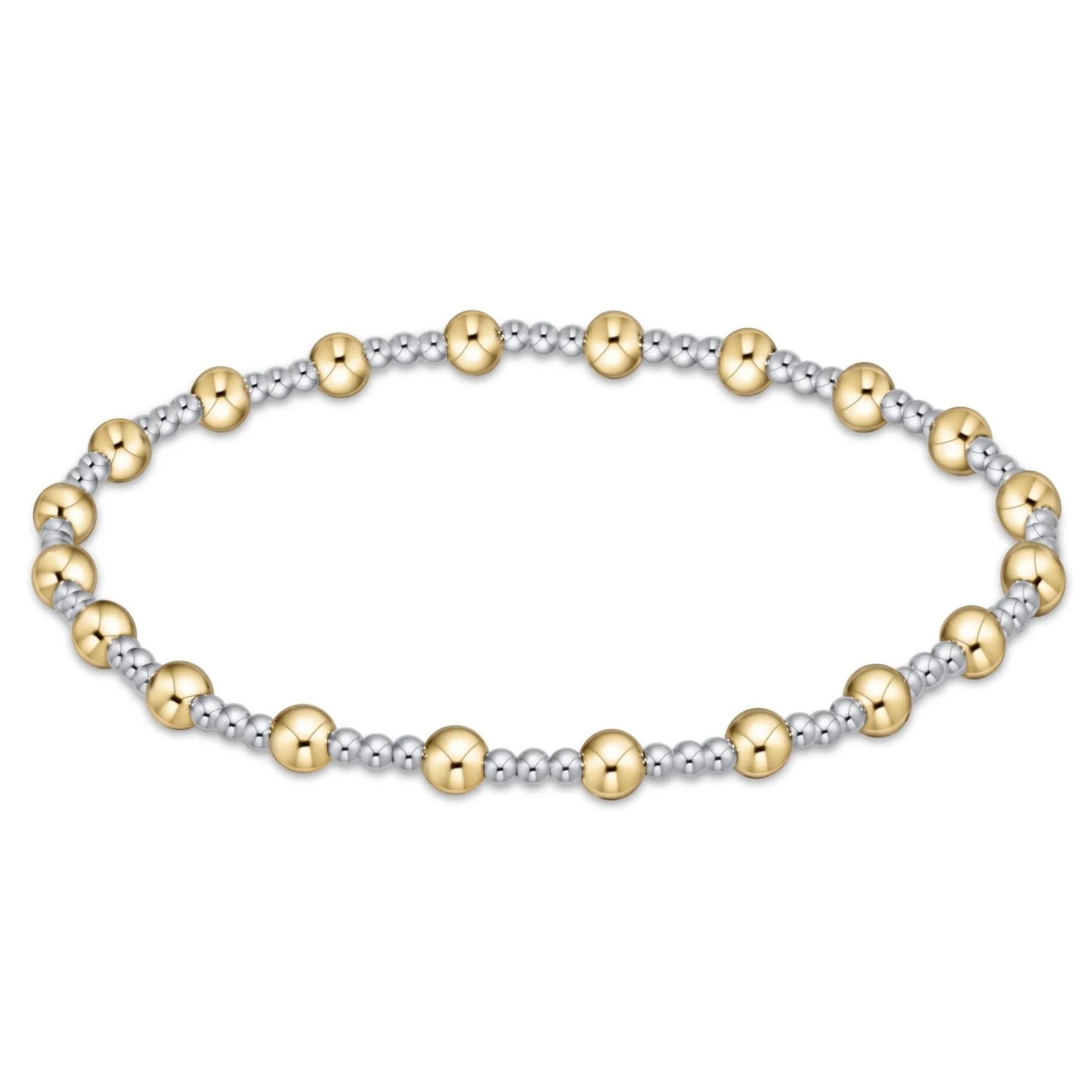 mixed metal beaded bracelet