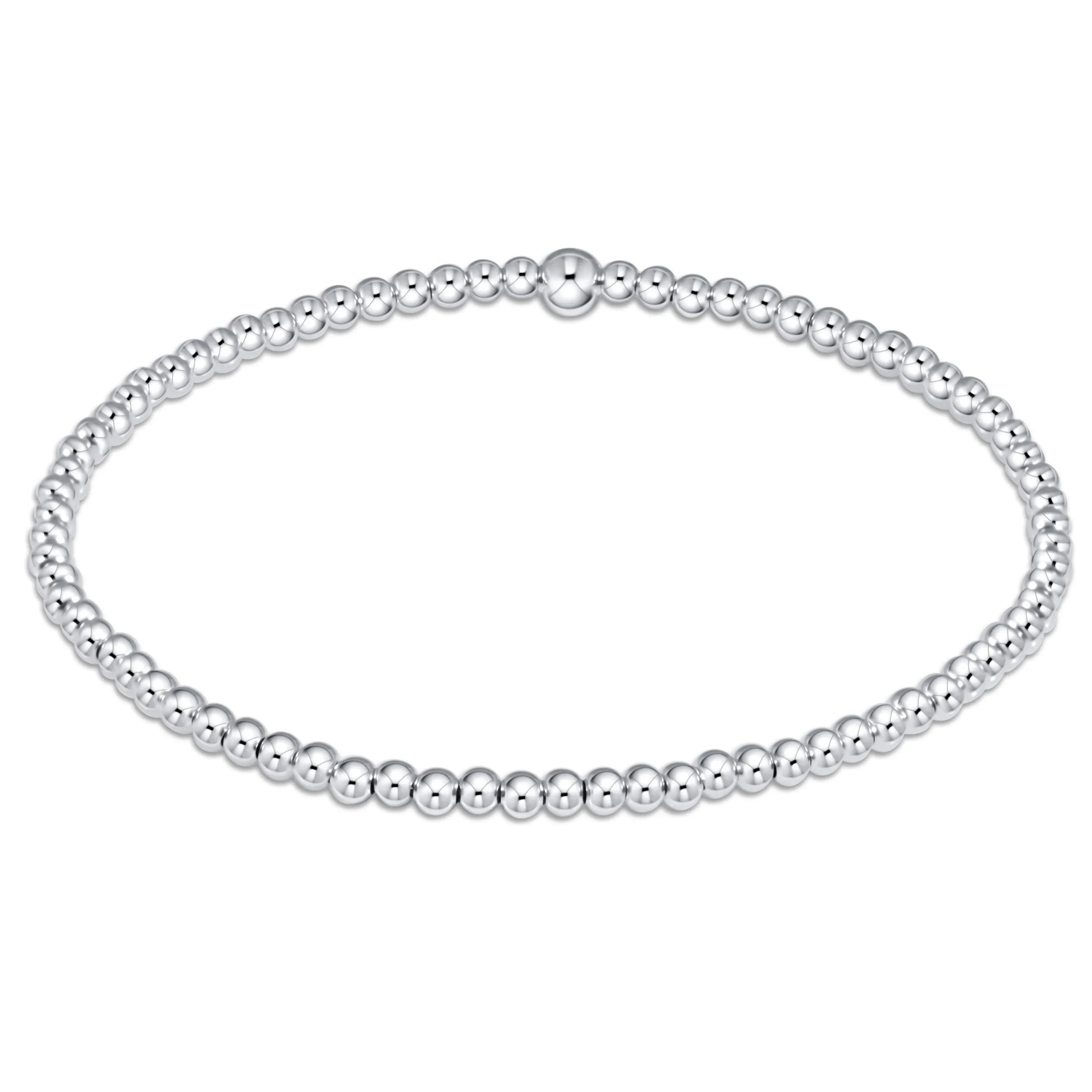 sterling silver beaded bracelet