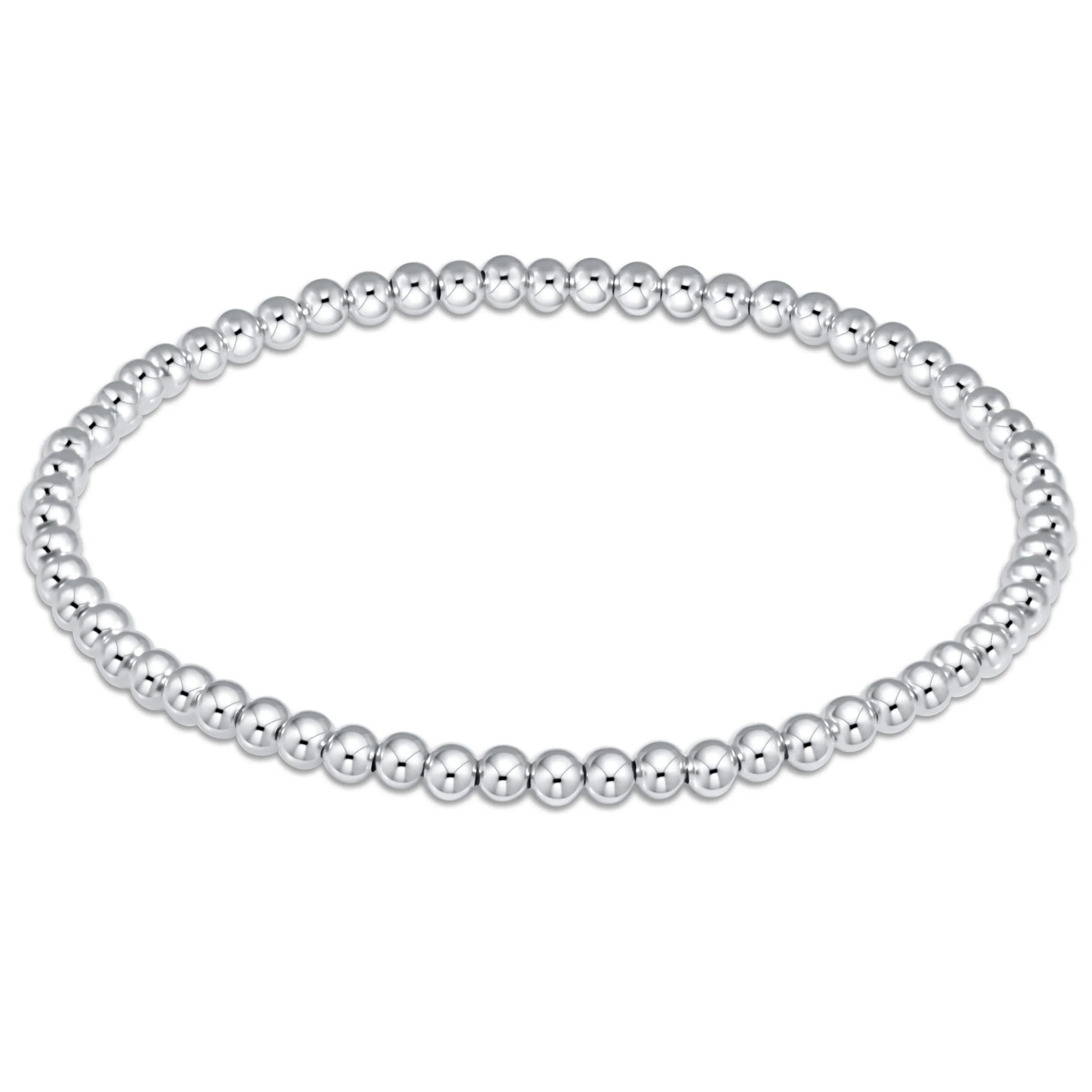 sterling silver beaded bracelet