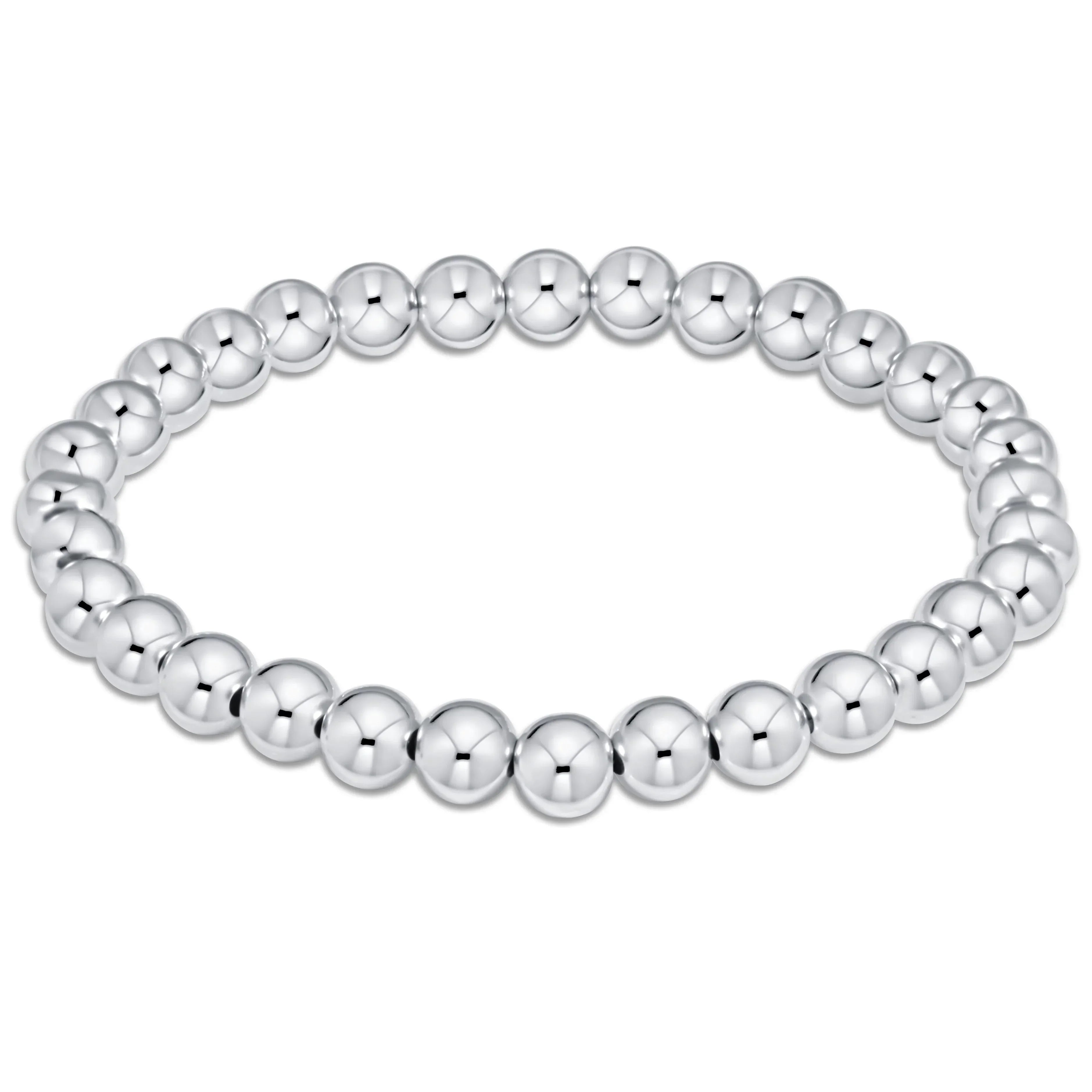 silver beaded bracelet