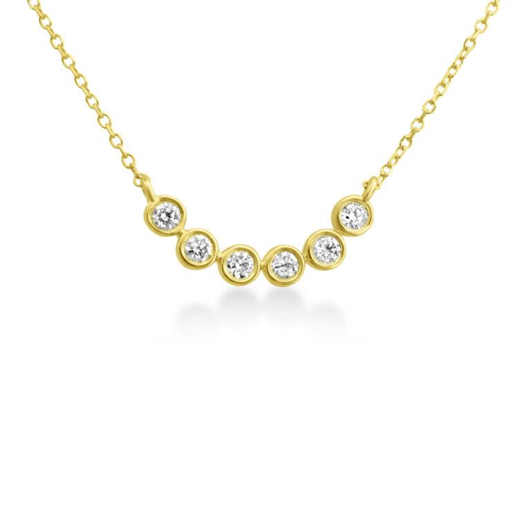 Six Diamond Necklace