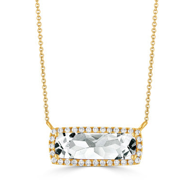White Topaz Necklace