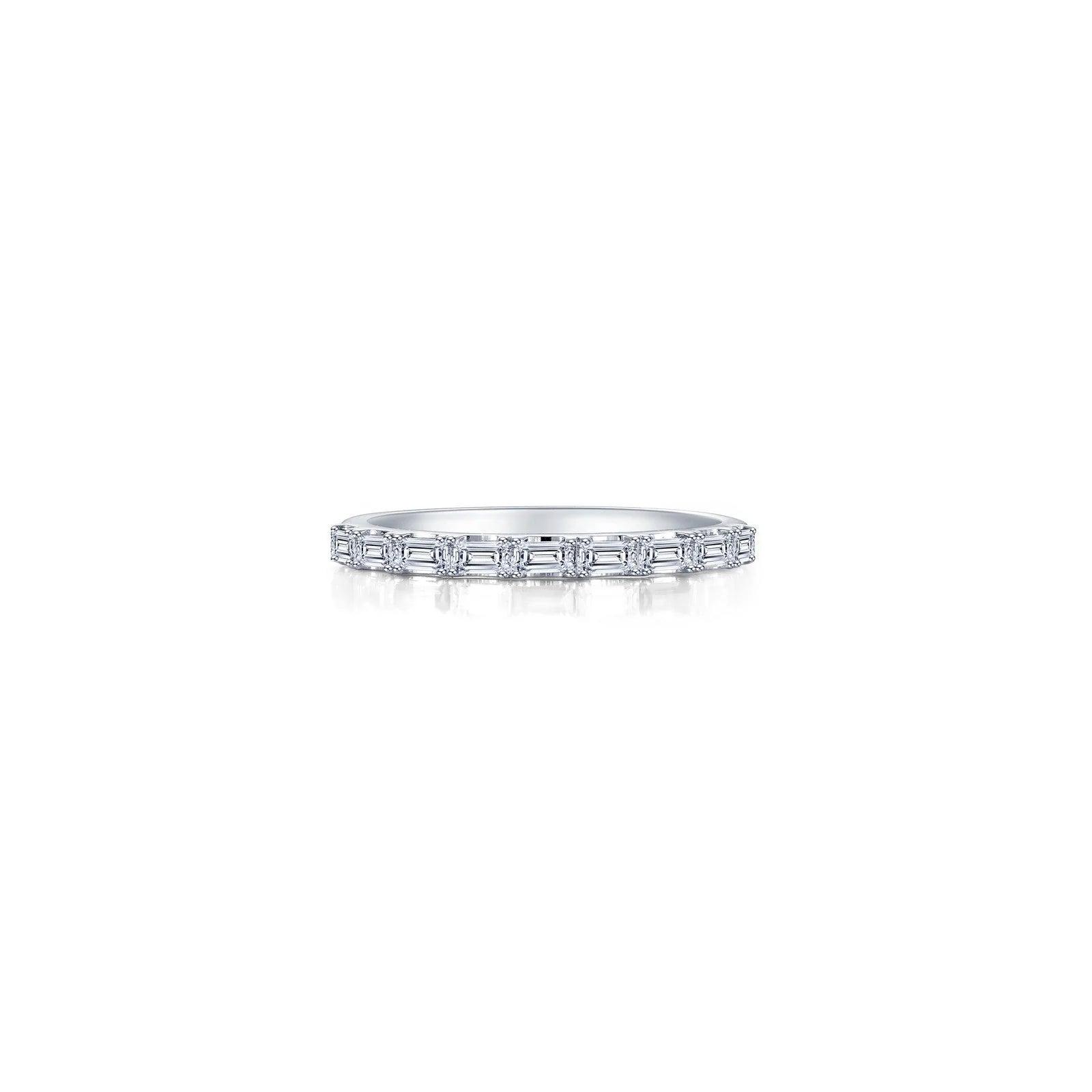 Baguette Half Eternity Band