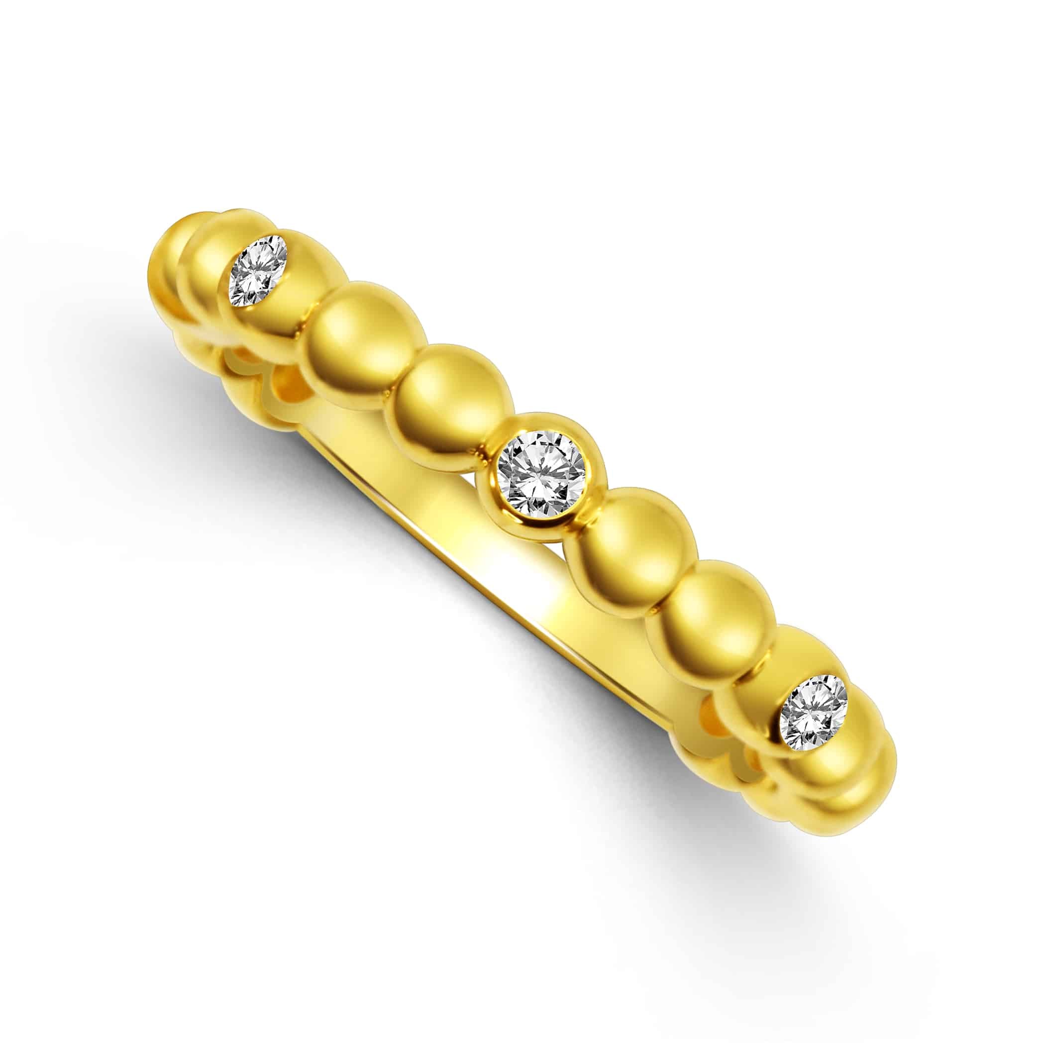 Diamond Caviar Ring