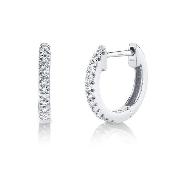 Diamond Huggie Earrings