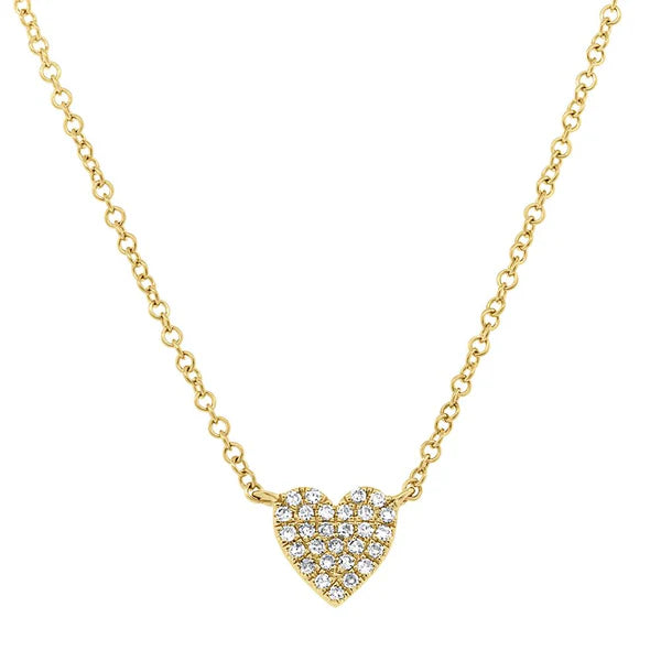 Small Heart Diamond Necklace