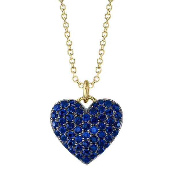 Sapphire Heart Necklace