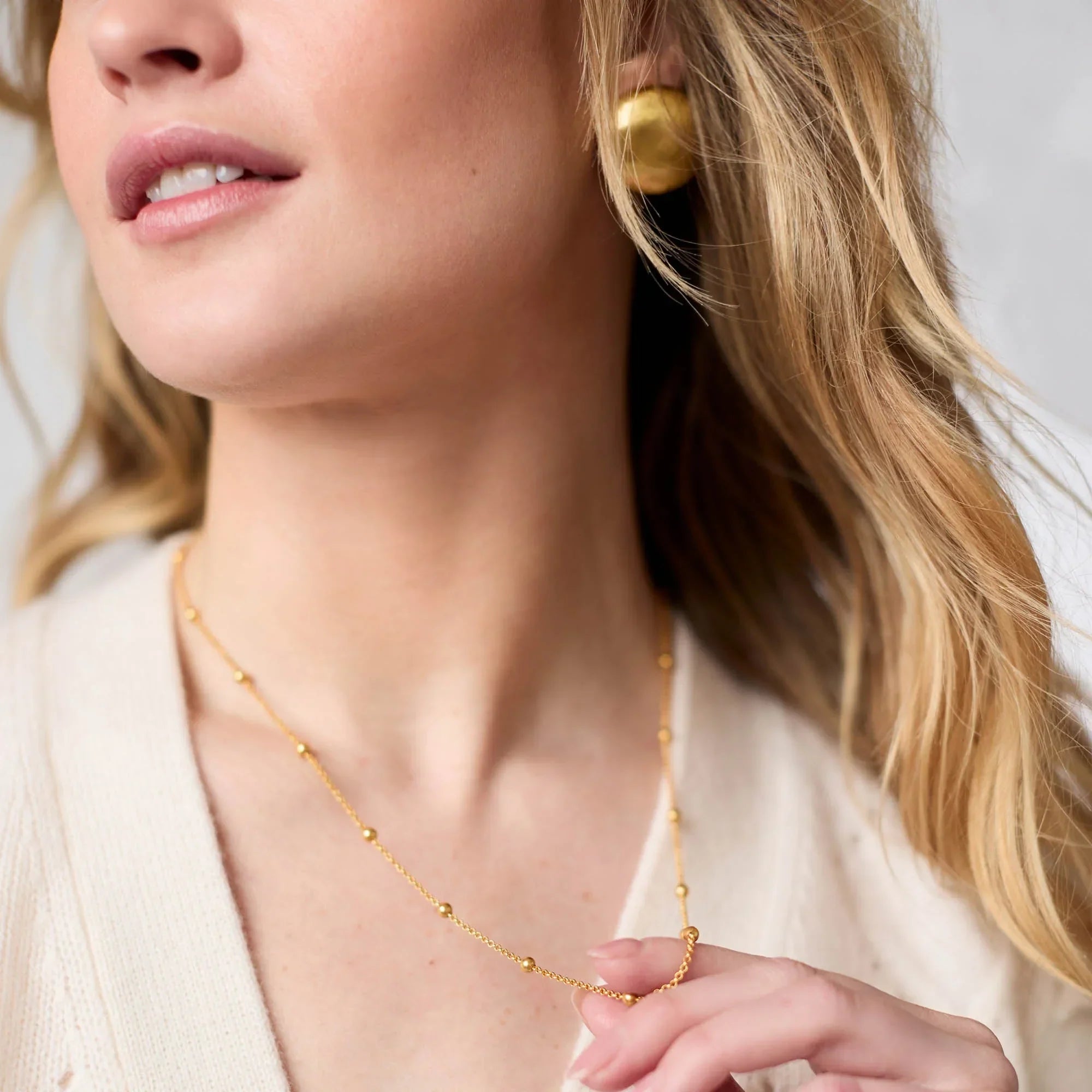 Solara Delicate Station Necklace