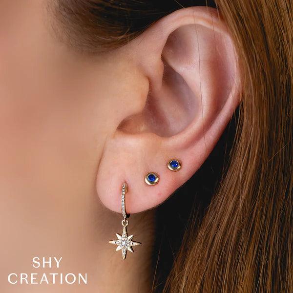 Diamond North Star Earrings