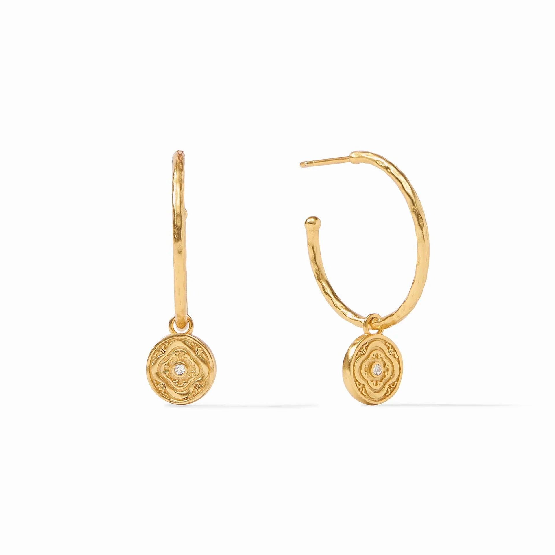 Astor Hoop & Charm Earrings