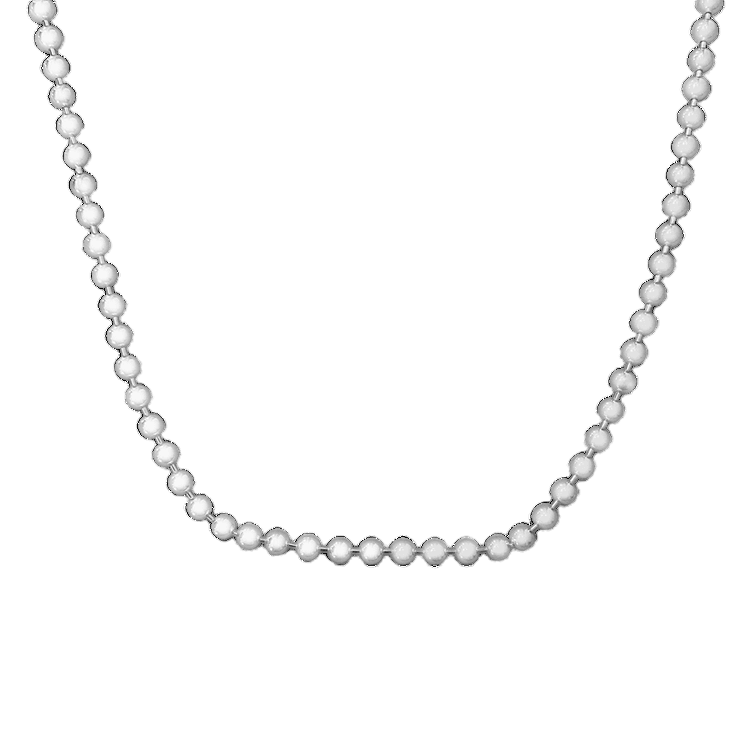 Ball Chain Silver- Large