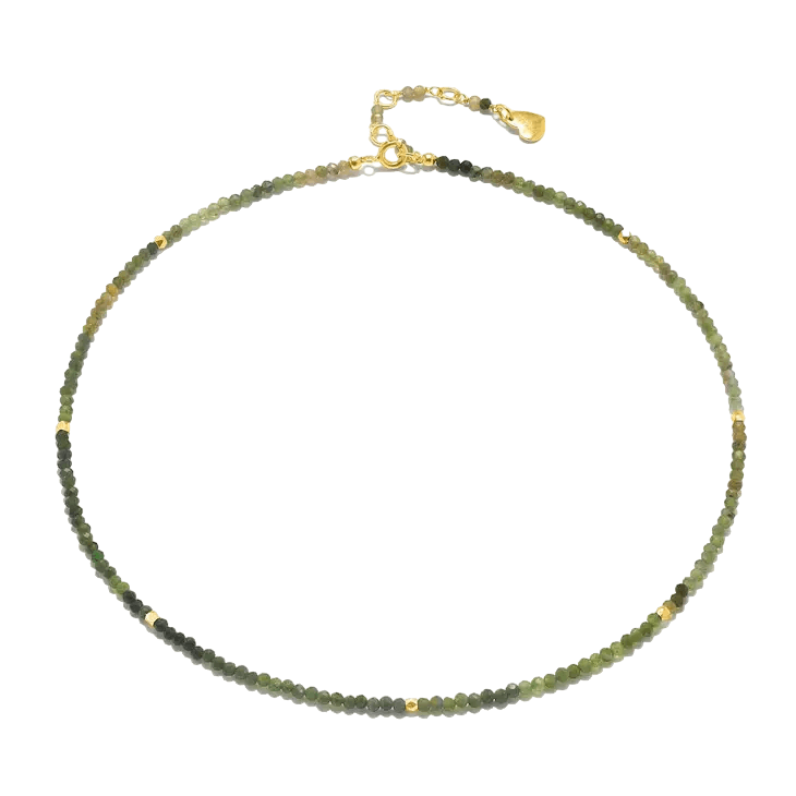 Beaded Layering Necklace-Shades of Green - Water Street Jewelers