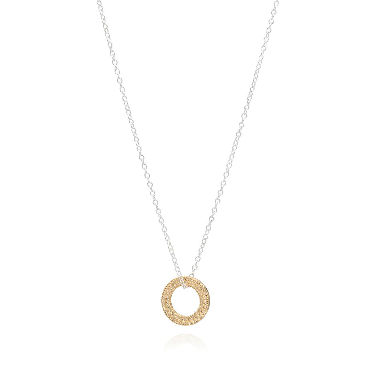 Circle of Life Open "O" Charity Necklace - Gold & Silver