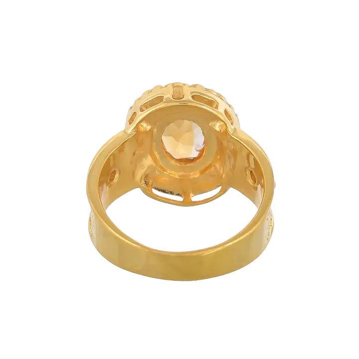 Citrine Pearl Ring