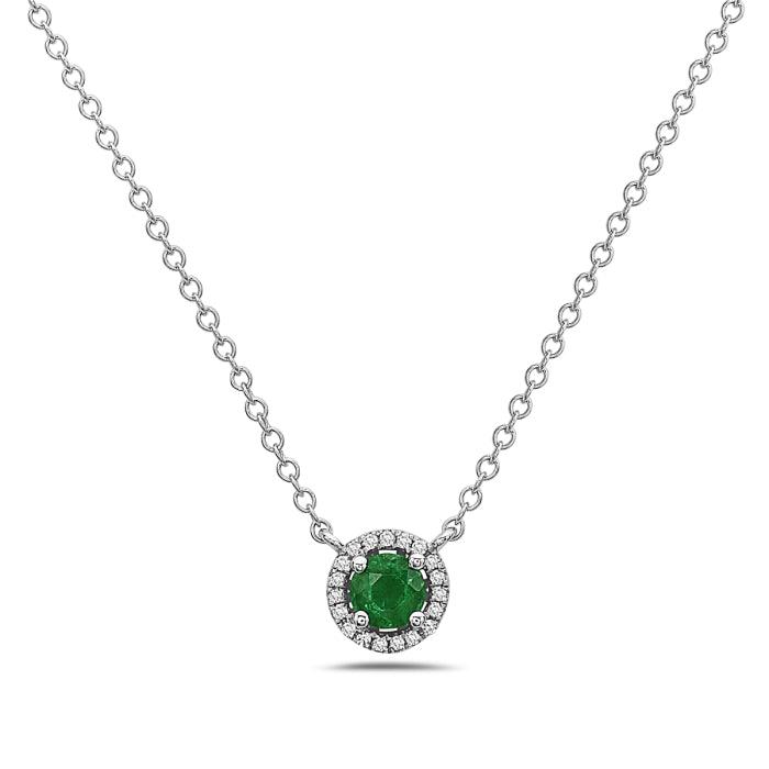 Diamond and Emerald Necklace