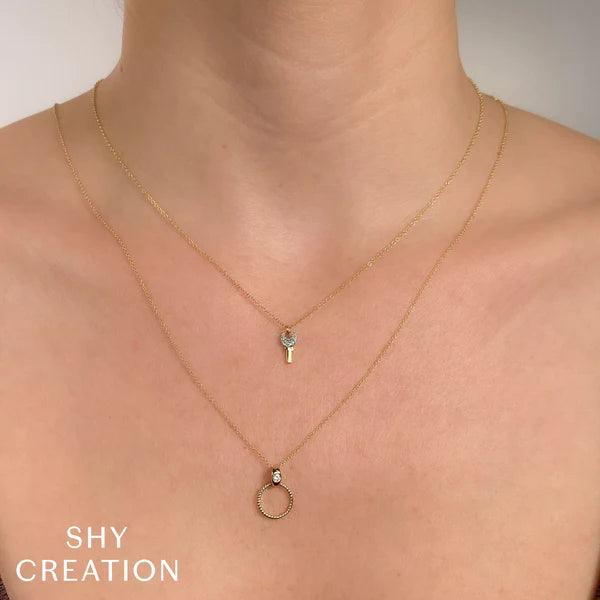 Diamond Key Necklace