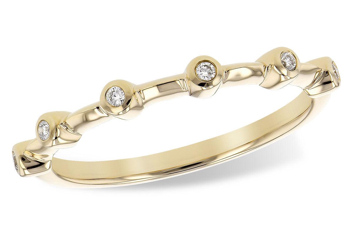 Diamond Stud Gold Ring - Water Street Jewelers