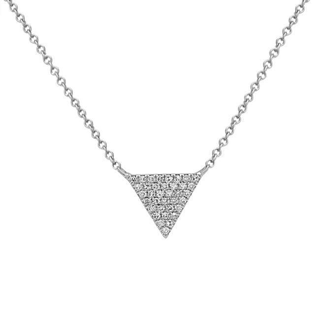 Diamond Triangle Necklace - Water Street Jewelers