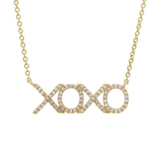 Diamond XOXO Necklace - Water Street Jewelers